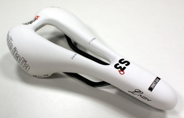 Hvid Selle Italia Slr Lady Flow Sadel Match Manganrør Test Sit 0000000000134 New - Selle Italia Sadel  - 8030282432079
