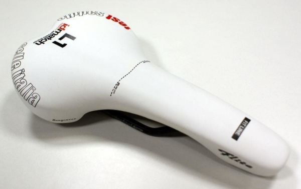 Hvid Selle Italia Flite Match Manganrør Sadel Test Sit 0000000000134 - Selle Italia Sadel  - 8030282432024