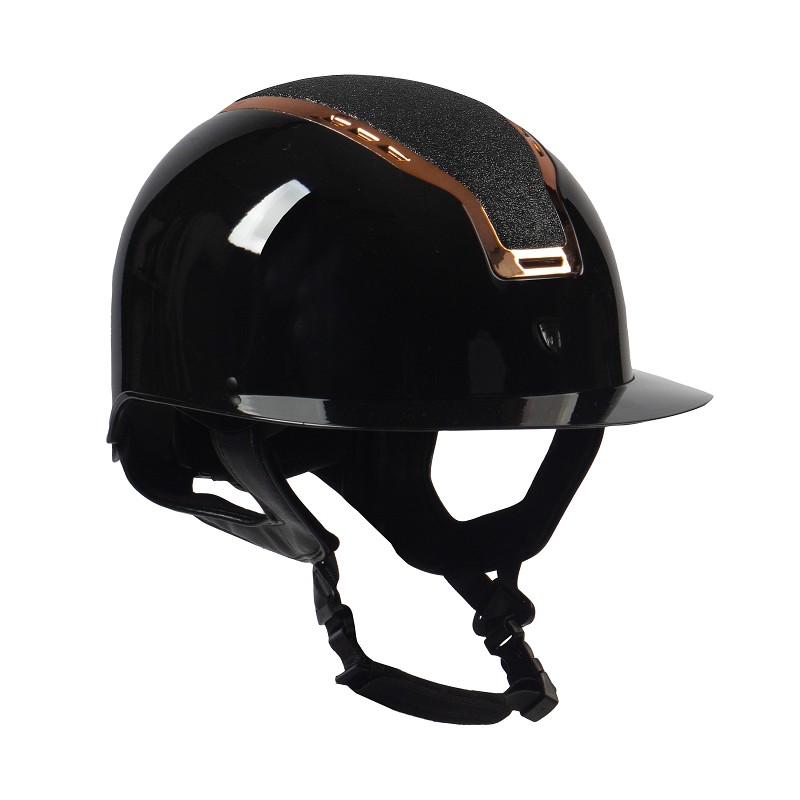 Horka Gaudi Glossy Rosegold Ridehjelm Str - Ridehjelm  - 8718675681913