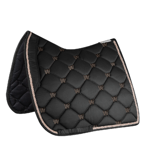 Waldhausen Valencia Pony Dressur Underlag Sort Rose Gold - Waldhausen Sadelunderlag  - 40579622050000