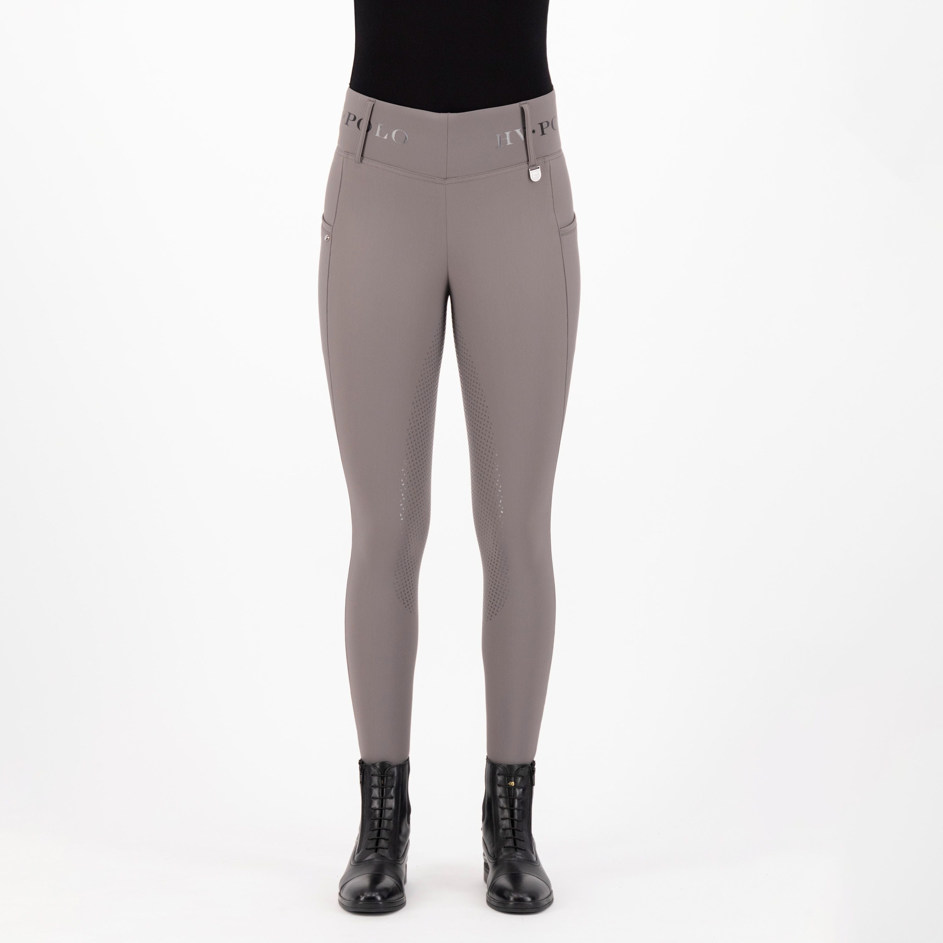 Sort Polo Ridebukser Højtaljet Favourite Fullgrip & Dark Sand Dark Sand - Hv-polo Ridebukser  - 8720063486925