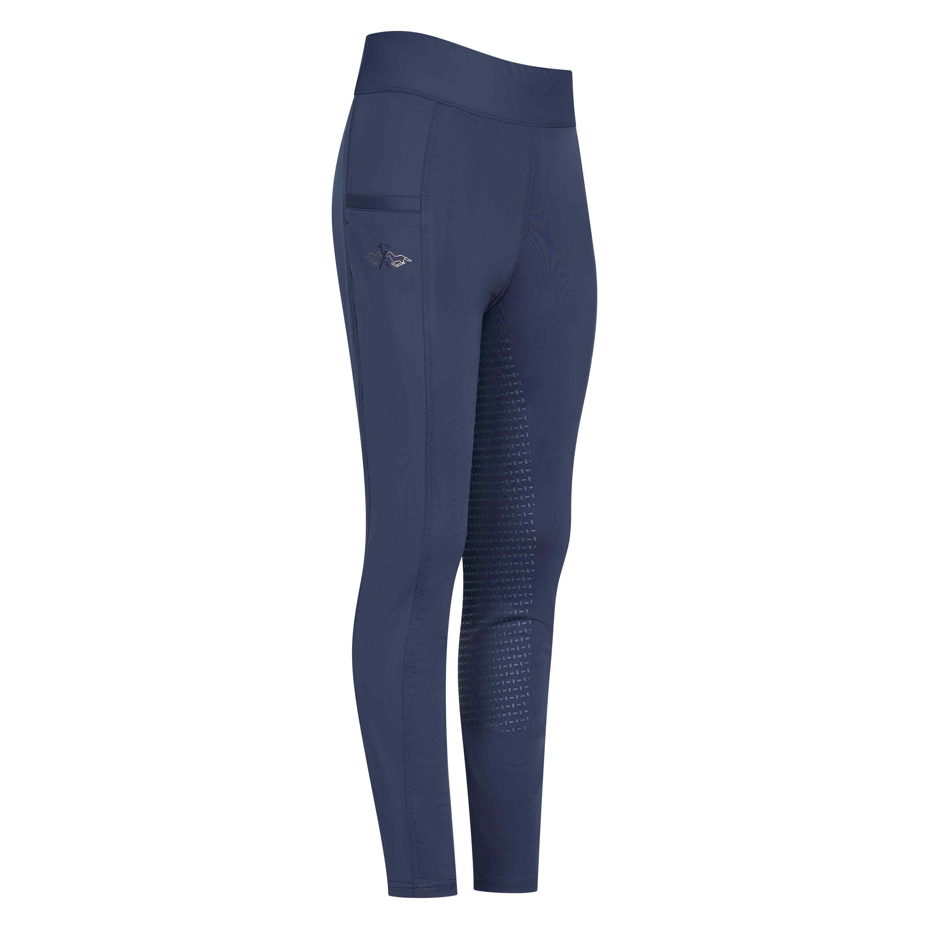 Navy Polo Børn Ridebukser Lotte 140 - Hv-polo Ridebukser  - 8720063537276