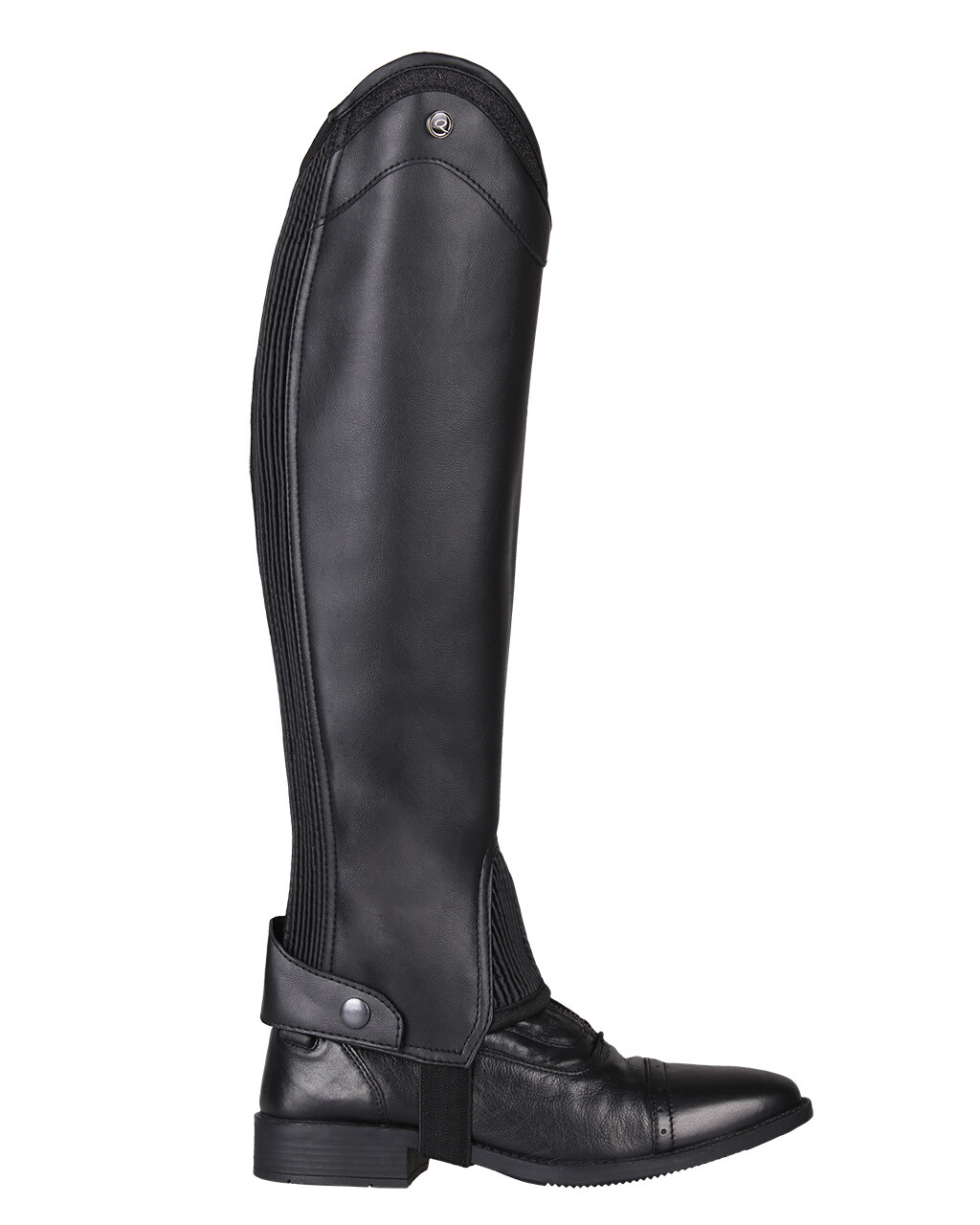 Sort Qhp Leggings Med Glimmer - Qhp Ridestøvler