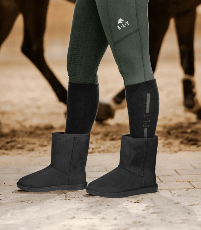 DARK OLIVE Waldhausen Elt Vandtætte Velour Bamsestøvler - Ridestøvler  - 4057962244900