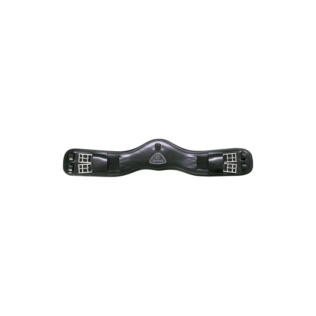 Sort Acavallo Gjord Læder Kort Anatomisk Black - Acavallo Dressur  - 8059973138052