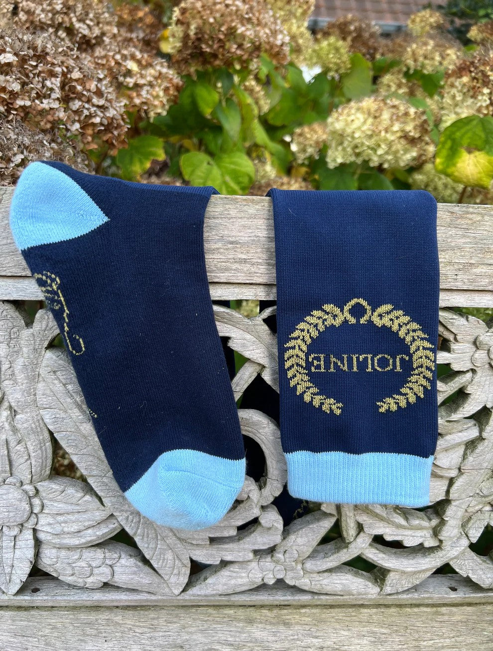 Blue Joline Børn Ridestrømper Blå - Joline Ridestrømper  - 8720254955827