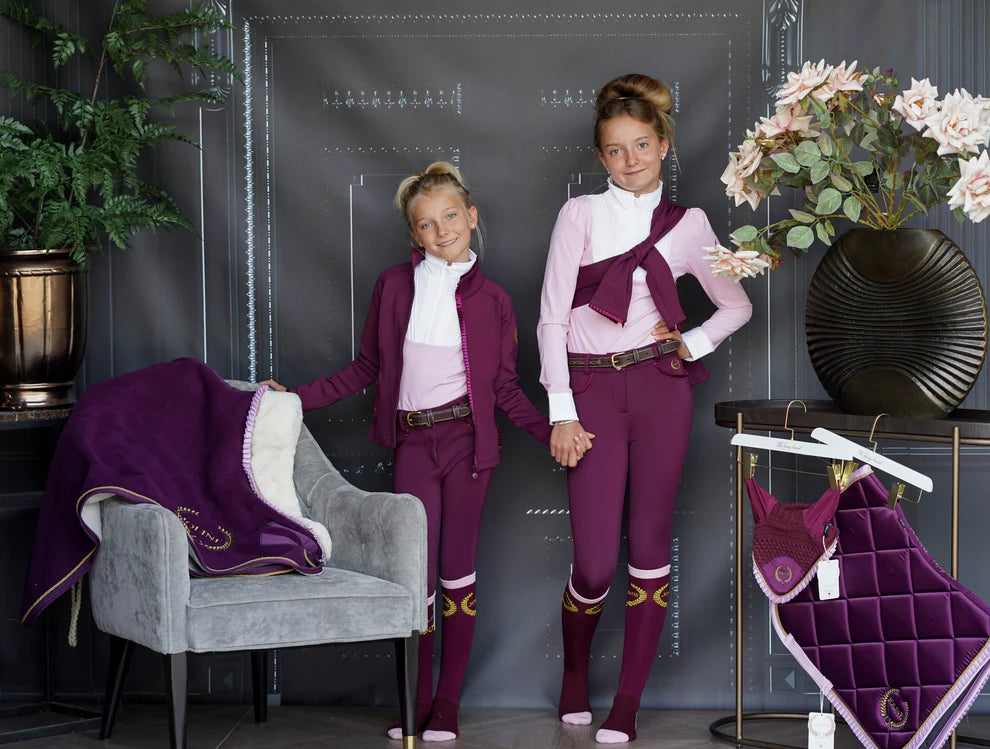 Rød Joline Børn Ridebukser 104 110 - Joline Ridebukser  - 8720828432419