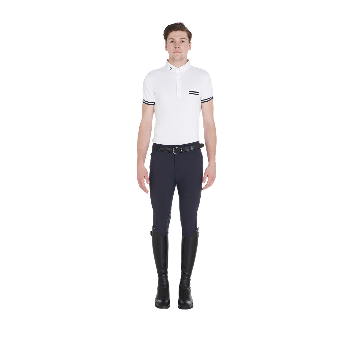 NAVY Equestro Herre Ridebukser Caspar - Equestro Ridebukser  - 8051360237126