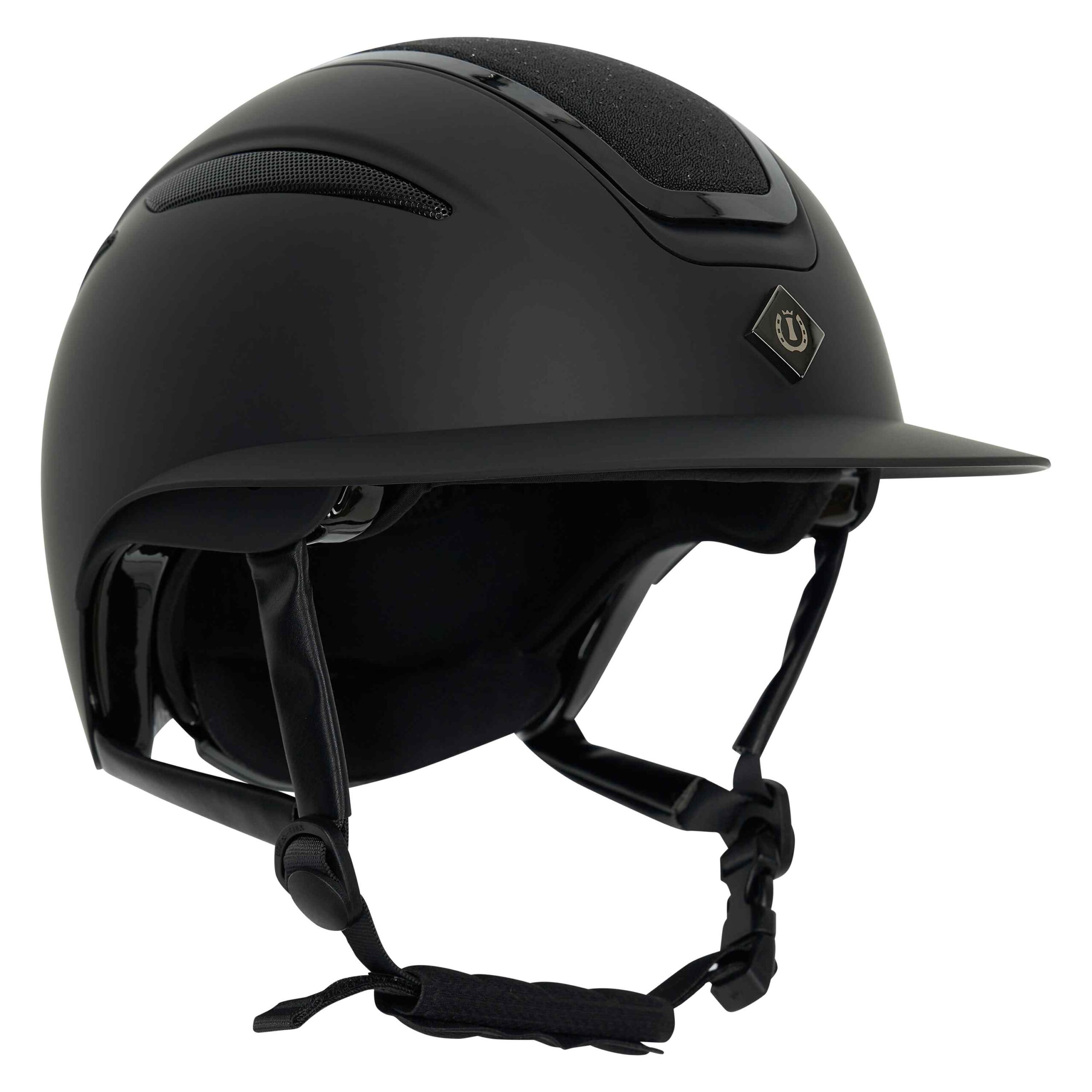 Irh Ridehjelm Olania Deluxe Sort Glitter - Ridehjelm