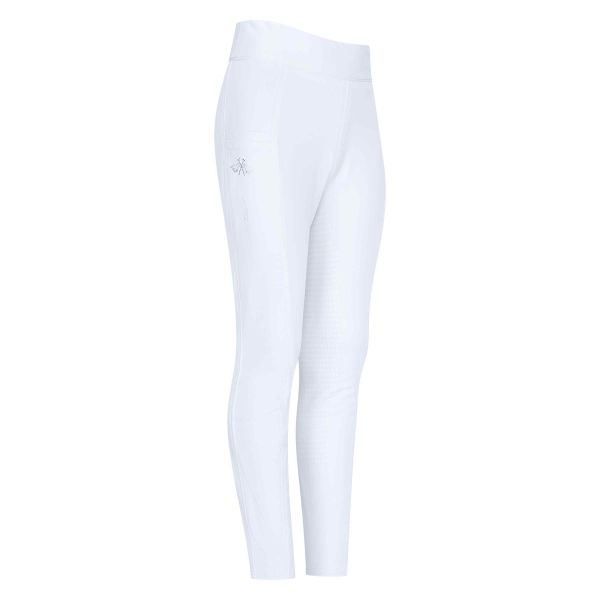 Hvid Polo Børn Ridebukser Lotte White 140 White - Hv-polo Ridebukser  - 8720063537191