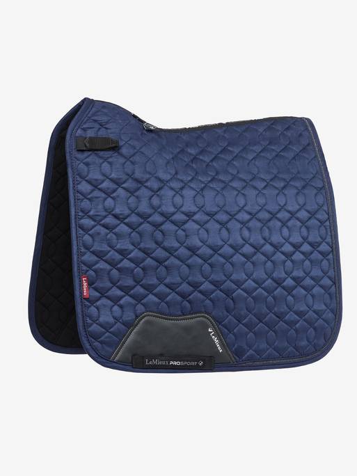 Dressurunderlag Crystal Suede Navy Full - Sadelunderlag