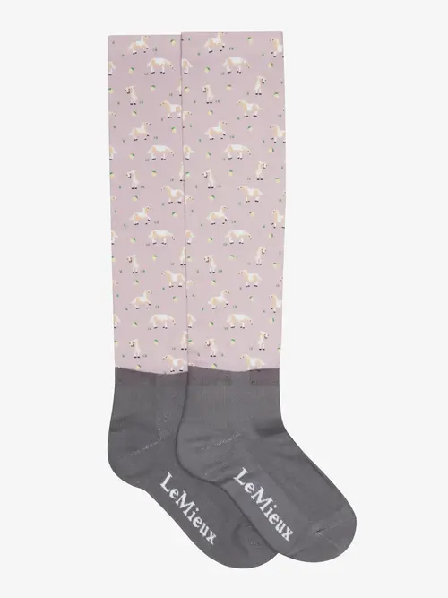 Lemieux Footsie Junior Ridestrømper Lemon - Lemieux Ridestrømper