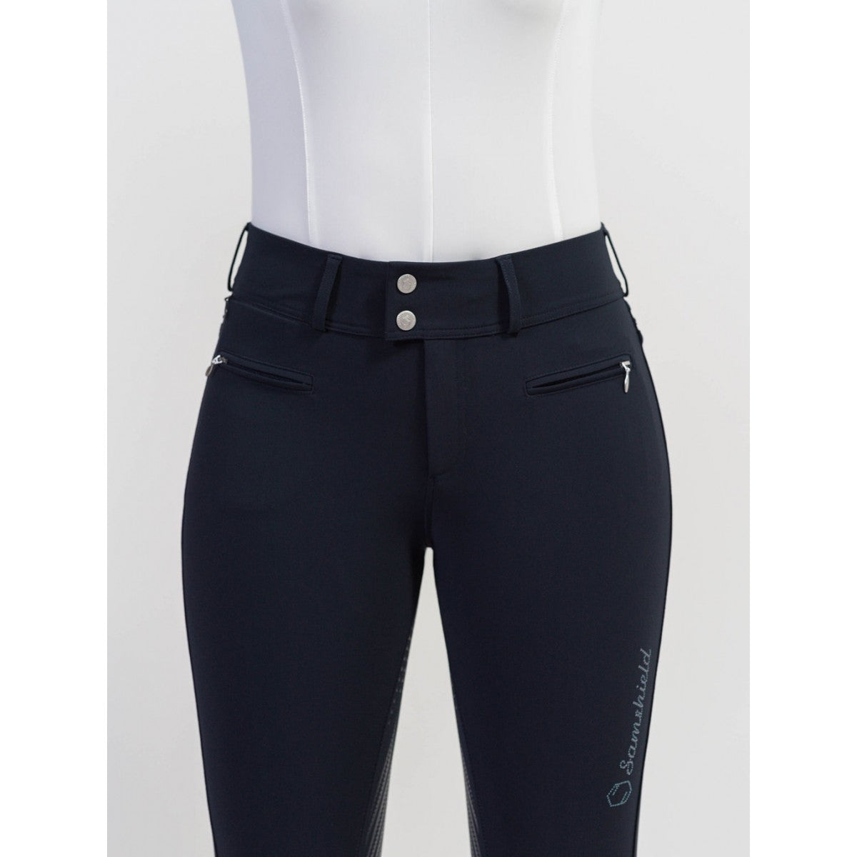 Samshield Ridebukser Clara Full Grip Navy - Samshield Ridebukser  - 3666534292761