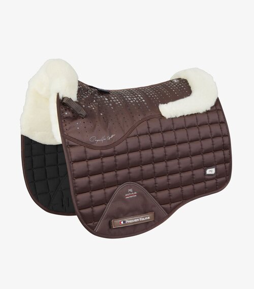 Premier Equine Capella Close Contact Merino Wool Dressur Underlag Brun Natur Merino - Premier Equine Dressur  - 732068254056