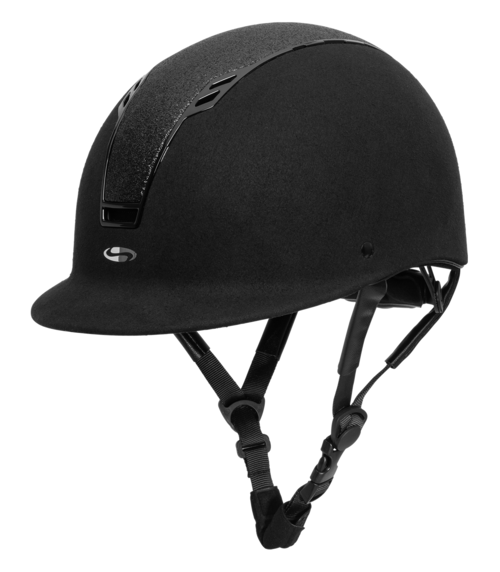 Sort Swing H22 Shine Ridehjelm Velvet - Swing Ridehjelm  - 4057962212060