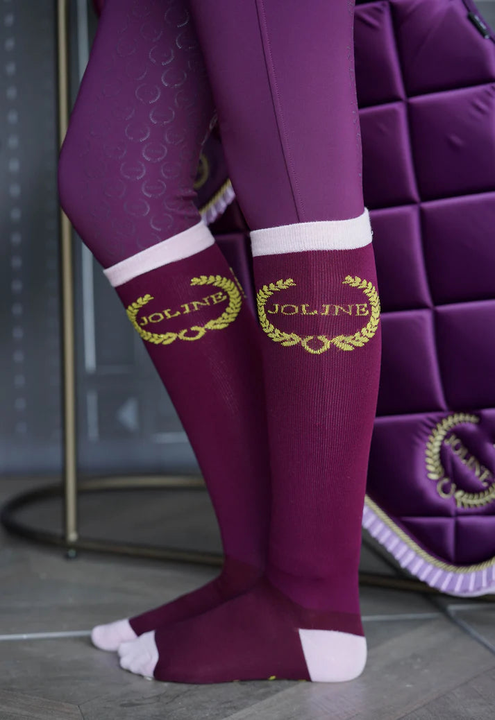 Rød Joline Børn Ridestrømper - Joline Ridestrømper  - 8721082136440