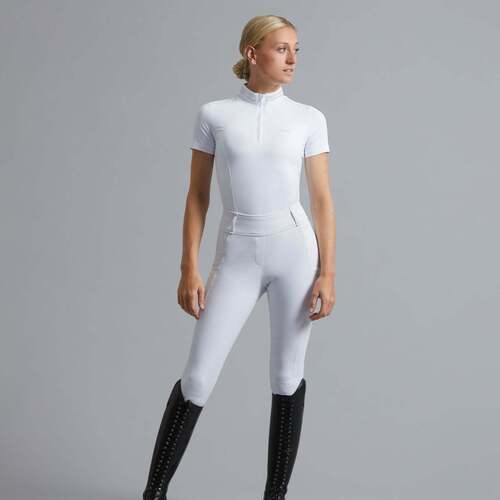 Hvid Premier Equine Electra Stævne Ridetights - Premier Equine Ridebukser  - 4062W