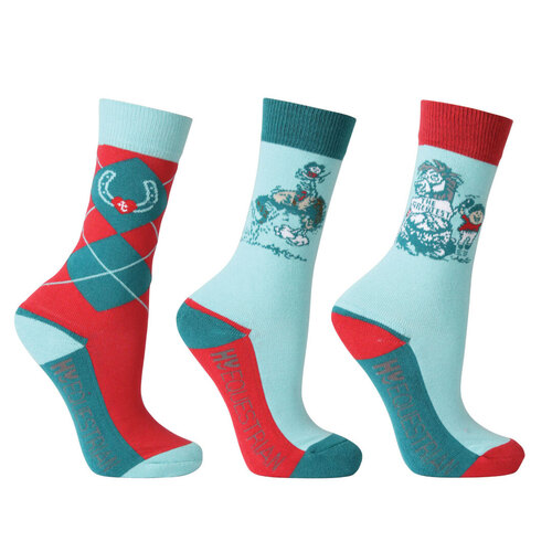 Equestrian Thelwell Collection The Greatest Socks Pak - Thelwell Ridestrømper