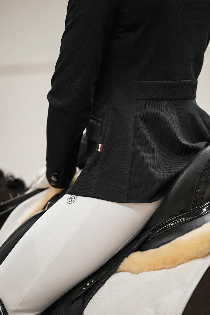 Hvid Kingsland Dame Ridebukser Kerry Sømløse Full Grip White White - Kingsland Ridebukser  - 7037430102472