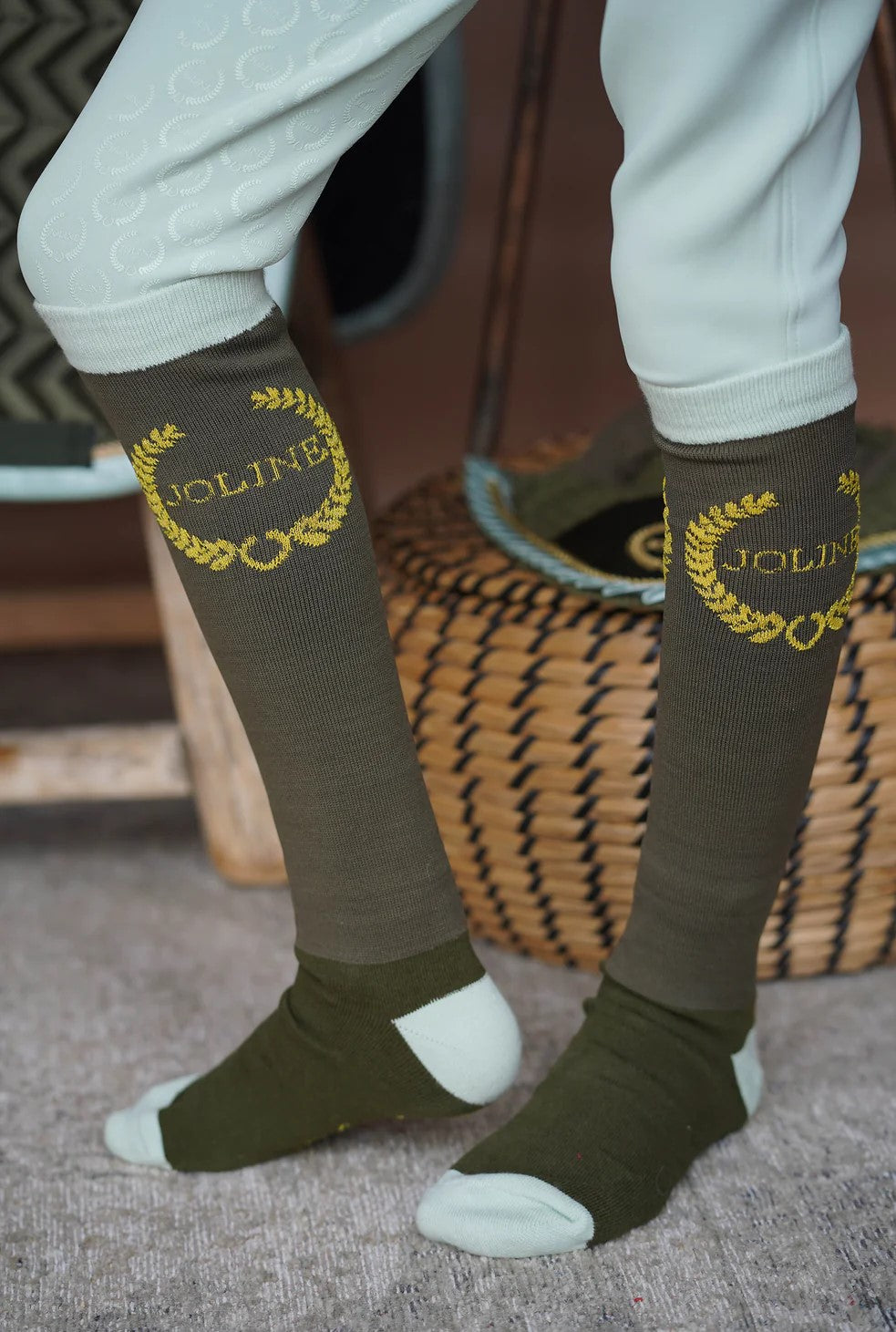 Grøn Joline Børn Ridestrømper Green - Joline Ridestrømper - 8720828432211