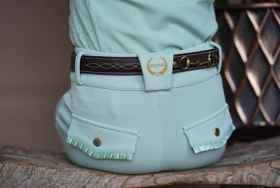 Grøn Joline Børn Ridebukser Lys 110 116 Lys - Joline Ridebukser  - 8720828432037