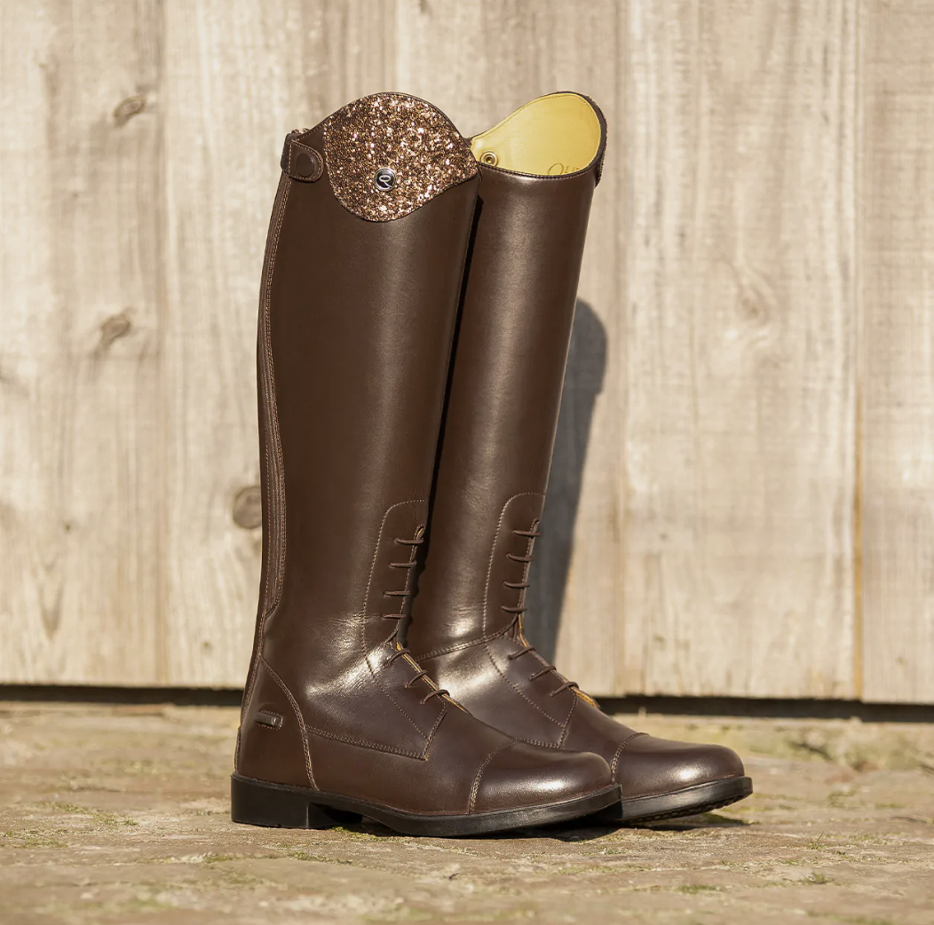 Qhp Romy Junior Ridestøvler Brun - Ridestøvler  - 8718369349259