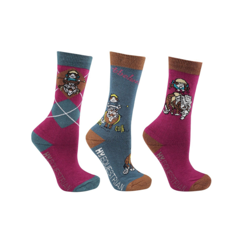 Thelwell Pony Friends Strømper Pak - Thelwell Ridestrømper