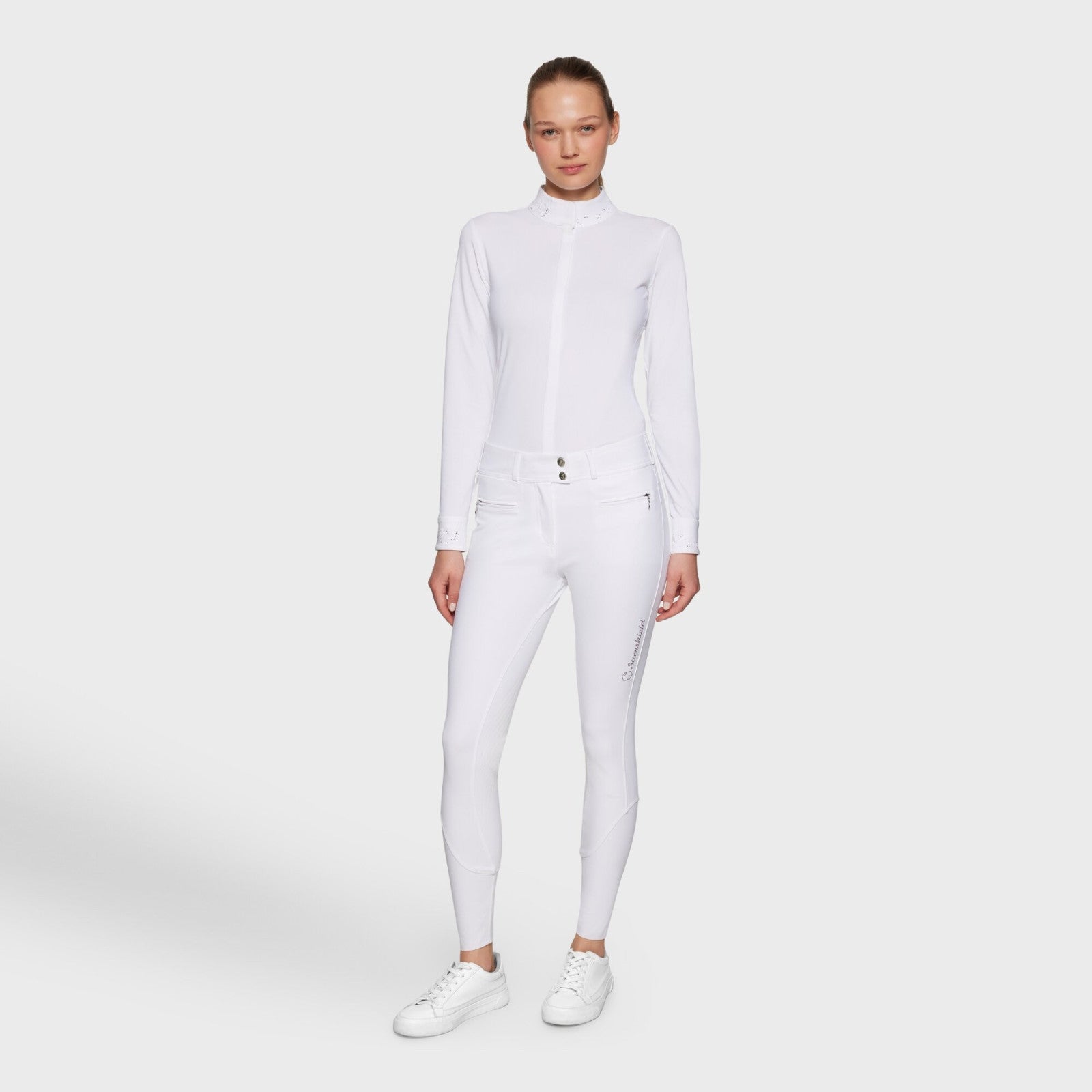 Hvid Samshield Ridebukser Clara Premium Full Grip - Samshield Ridebukser  - 3666534501610
