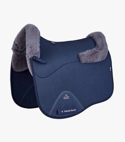 Premier Equine Close Contact Airtechnology Shockproof Wool Dressur Navy Grå - Premier Equine Dressur  - 732068262525