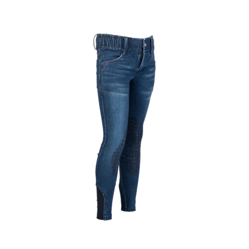 Hkm Aymee Denim Ridebukser Til Børn - Hkm Ridebukser