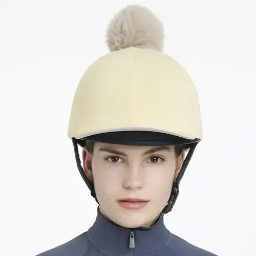 Lemieux Ss25 Pom Hjelmovertræk Mimosa Stone - Lemieux Ridehjelm  - 5063240067764